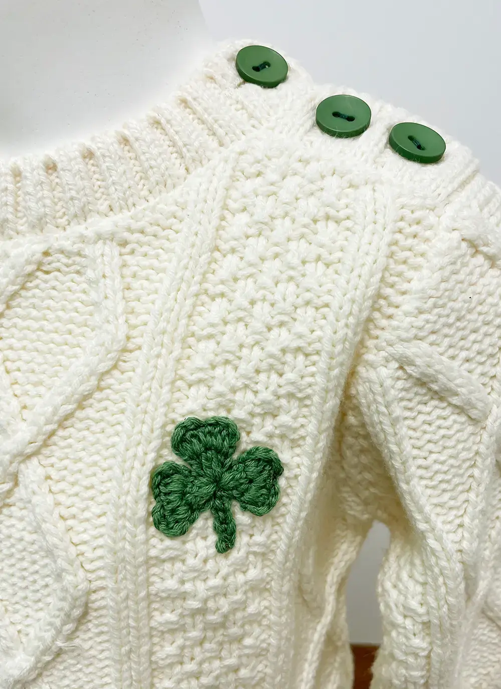 Huggalugs Shamrock Crew Neck Sweater